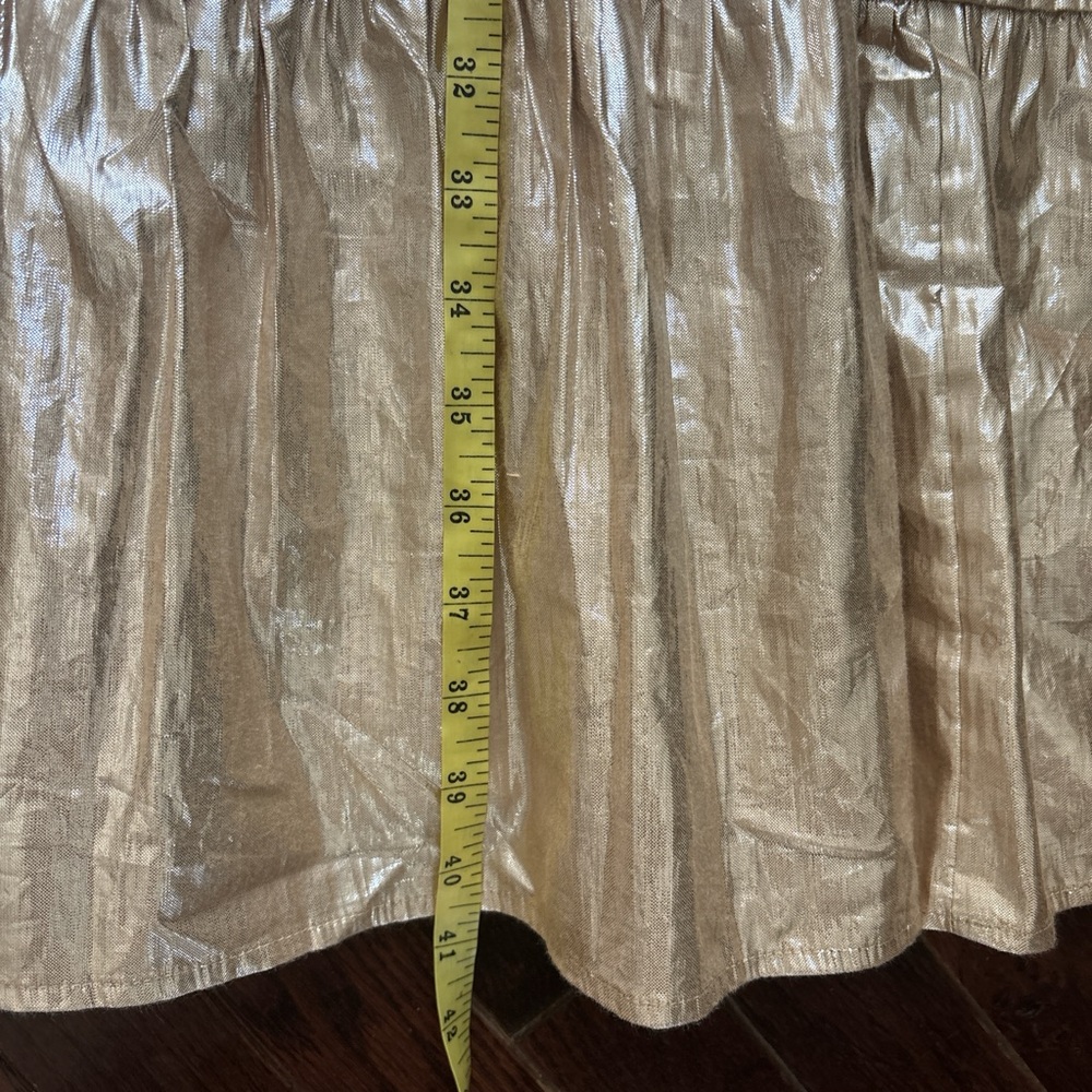 Crewcuts Metallic Gold Dress - 14 - Picture 4 of 8
